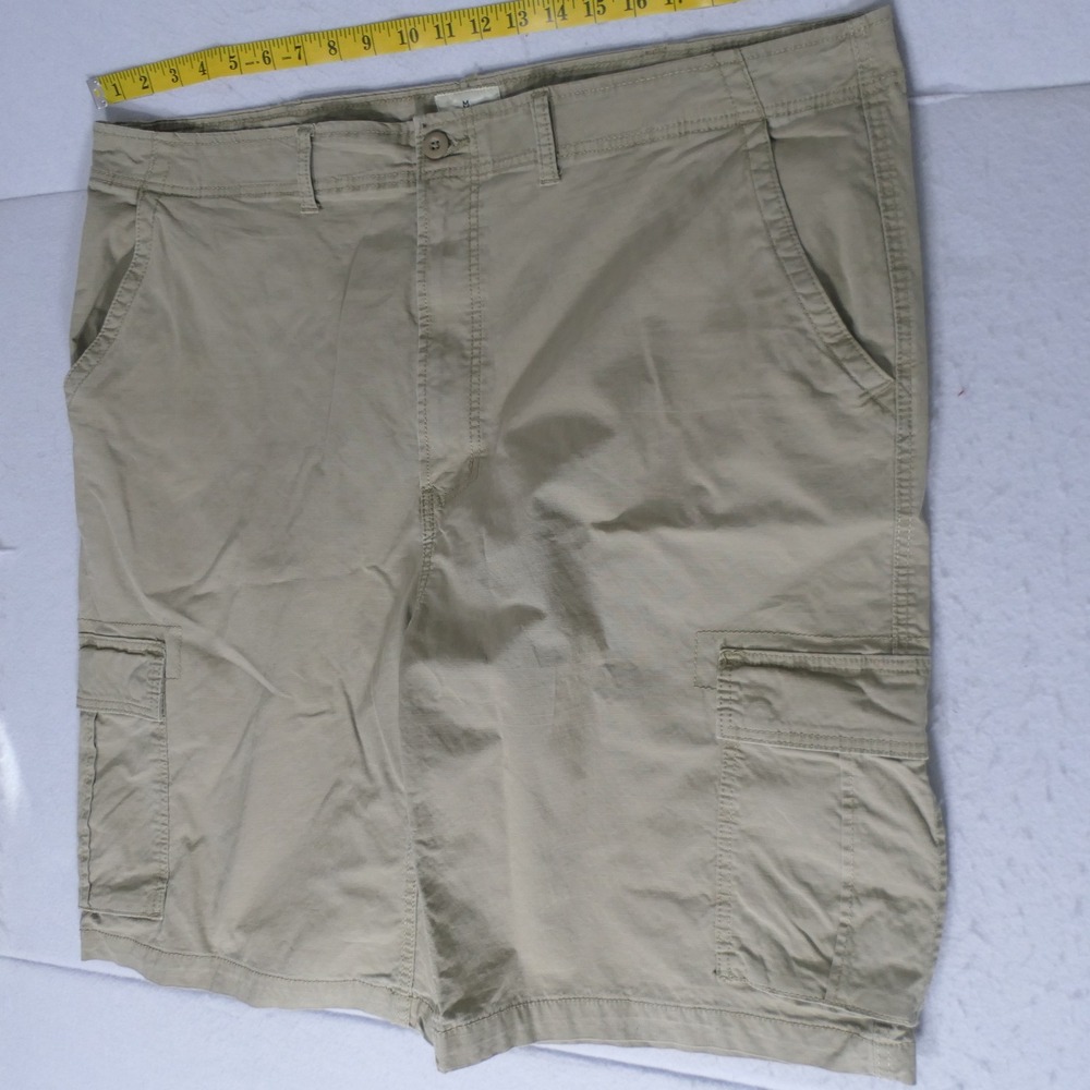 Mutual Weave Mens Cargo Shorts 44 Tall Khaki Gorpcore Utility Outdoor Rugged